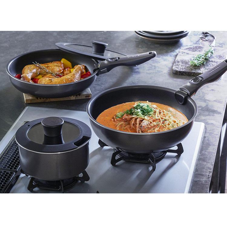 チャン　TERA　COAT（12点セット）IH/ガス兼用 IH・ガス・オーブン対応】TERACOAT（テラコート）｜取っ手が