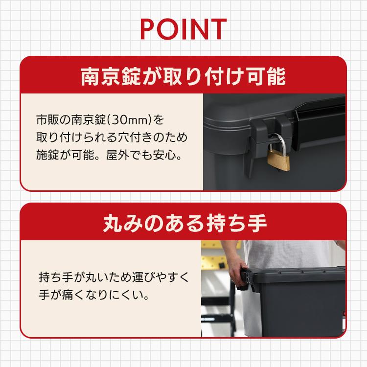 IRIS OHYAMA 収納ボックス 屋外 コンテナボックス 工具 収納