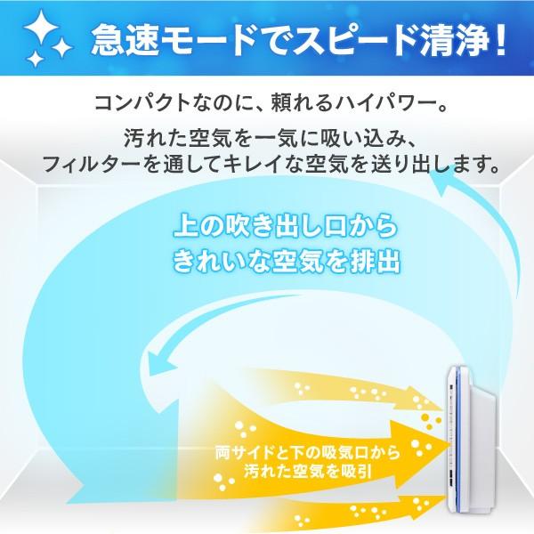 空気清浄機 コンパクト 小型 ペット アイリスオーヤマ 花粉対策 14畳 空気清浄器 小型 静音 HEPAフィルター 安心延長保証対象｜irisplaza｜03