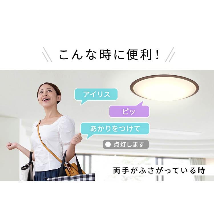 シーリングライト led 6畳 おしゃれ 調光 調色 節電 音声操作 照明器具 天井照明 木目調 リモコン CL6DL-5.11WFV アイリスオーヤマ 安心延長保証対象｜irisplaza｜05