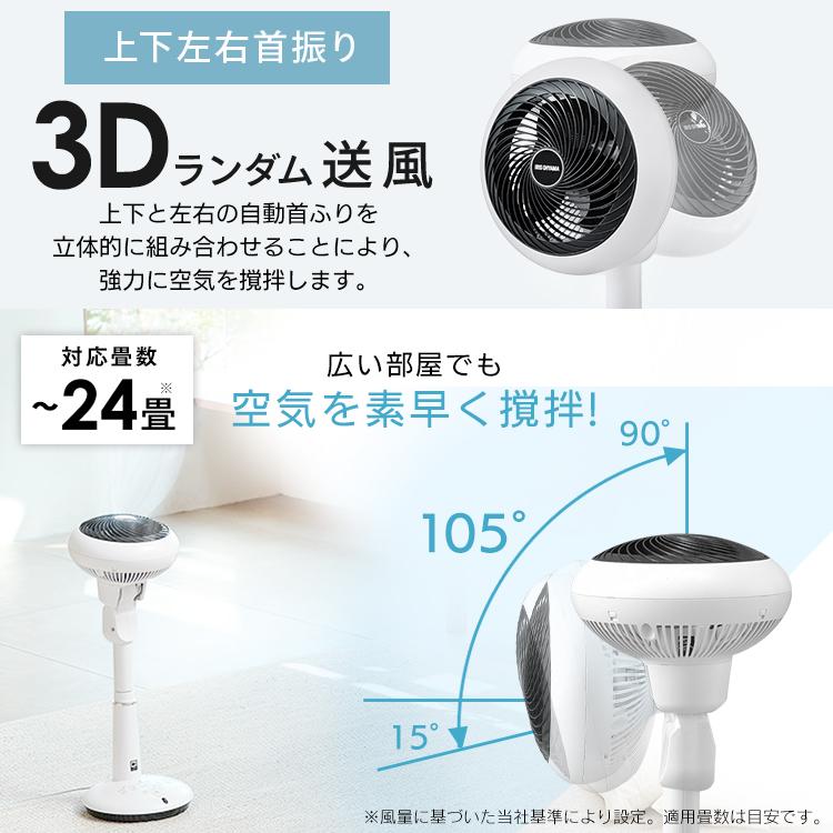 IRIS OHYAMA（アイリスオーヤマ） サーキュレーター扇風機 15cm 音声