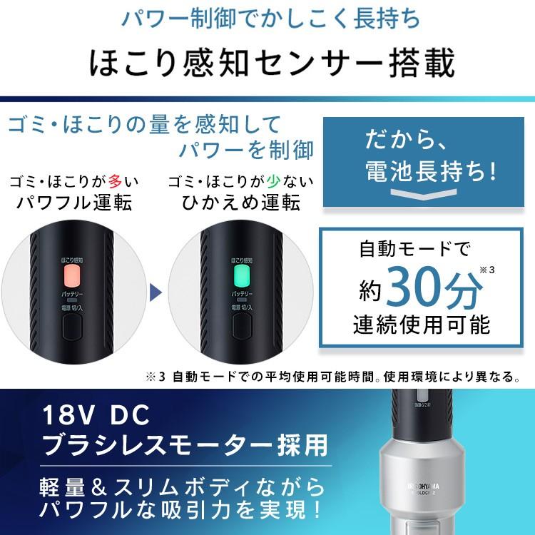 IRIS OHYAMA（アイリスオーヤマ） 掃除機 コードレス 紙パック式 吸引 
