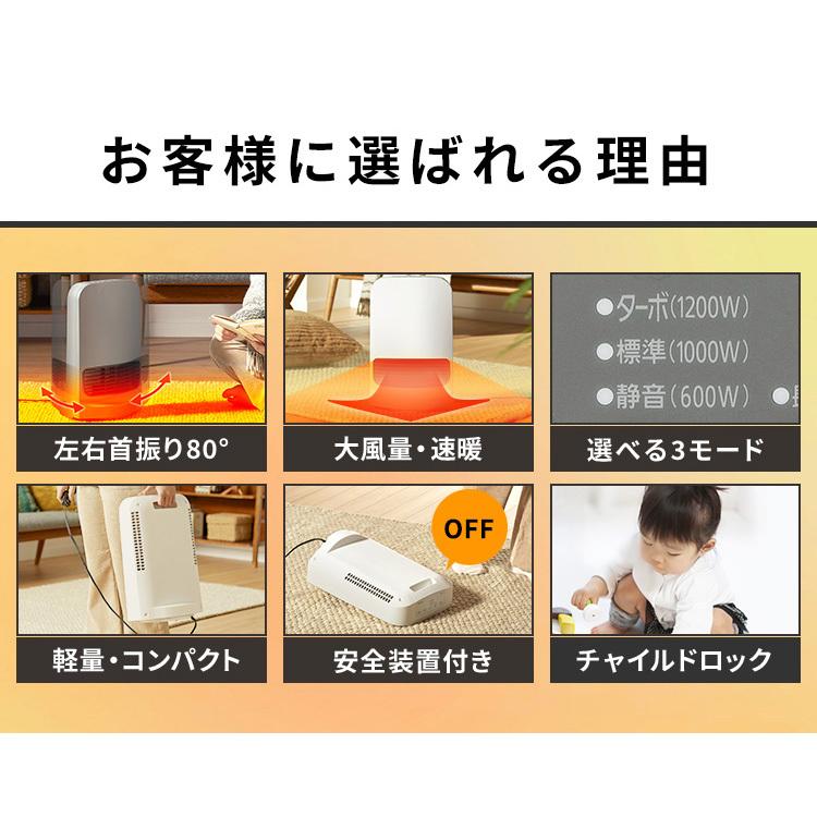 IRIS OHYAMA（アイリスオーヤマ） ヒーター 小型 コンパクト おしゃれ