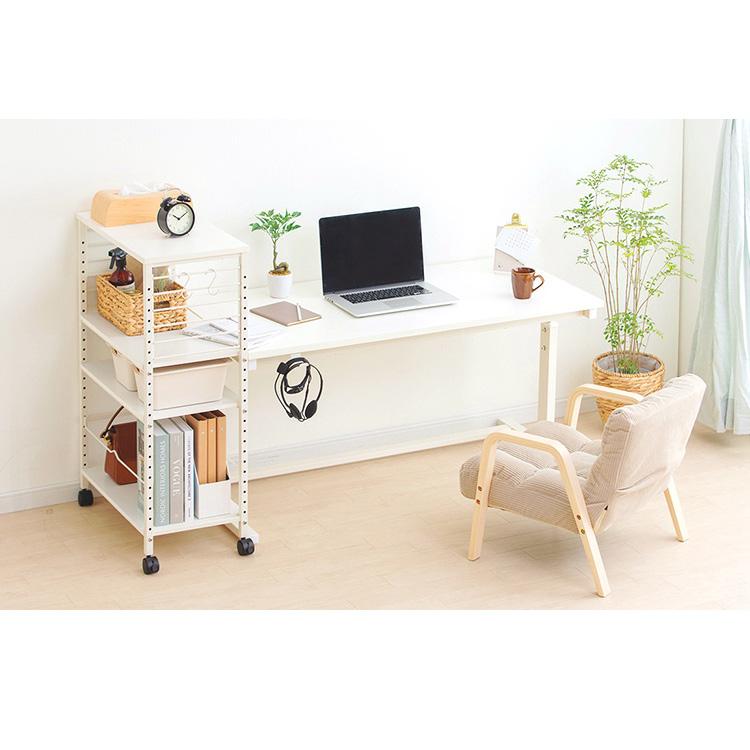 IRIS OHYAMA（アイリスオーヤマ） デスクワゴン スリム キャスター