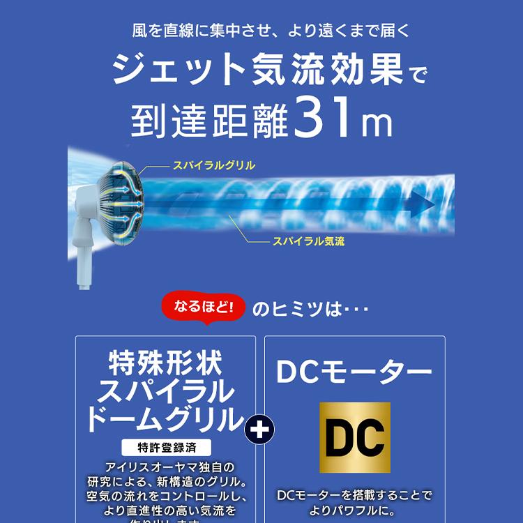 サーキュレーター dc 静音 アイリスオーヤマ サーキュレータ―扇風機 扇風機 小型 省エネ 節電 衣類乾燥 送風 換気 首振り STF-DCC15T 安心延長保証対象｜irisplaza｜13