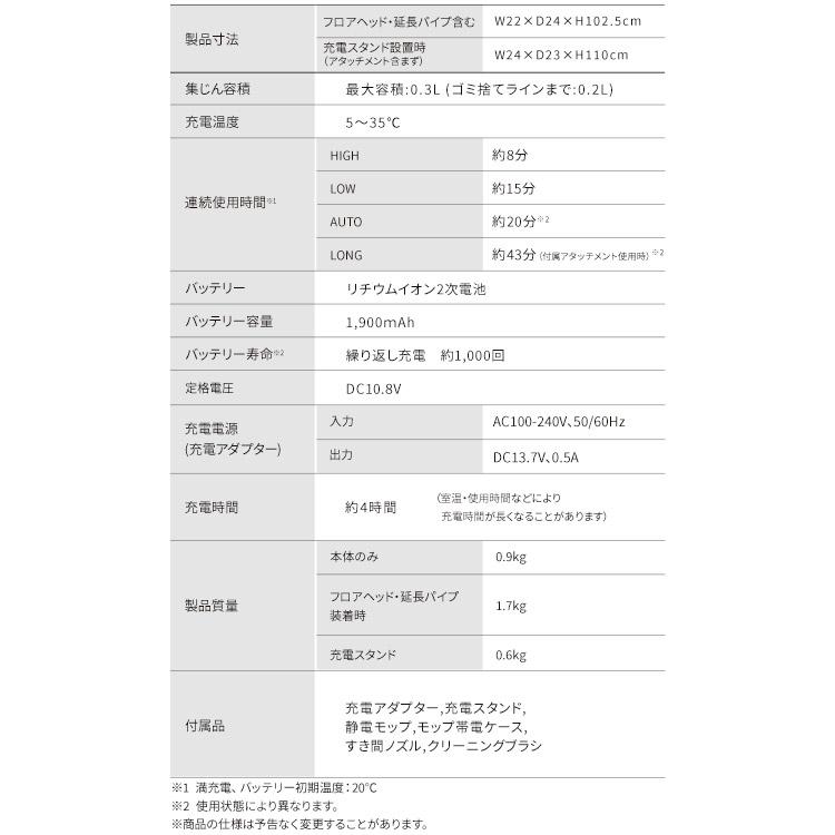 掃除機 コードレス 強力 サイクロン アイリスオーヤマ 絡みにくい 充電式サイクロンスティッククリーナー SUUZE SCD-210P 安心延長保証対象｜irisplaza｜18