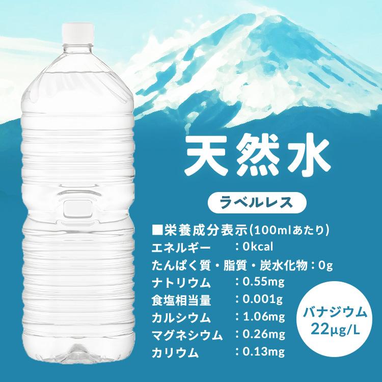 水 2リットル 2l 9本 最安値 備蓄水 防災 天然水 アイリスオーヤマ 送料無料 富士山の天然水 ミネラルウォーター ラベルレス | IRIS OHYAMA | 08