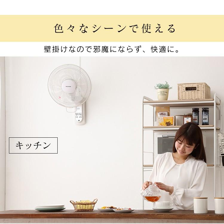 IRIS OHYAMA（アイリスオーヤマ） 扇風機 壁掛け 壁掛け扇風機 メカ式