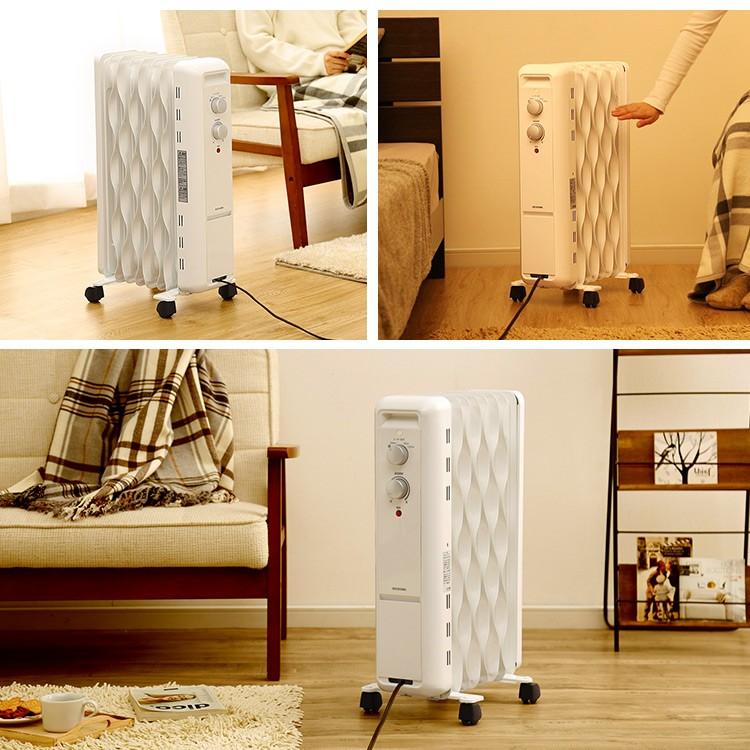 ストーブ ヒーター オイルヒーター アイリスオーヤマ 8畳 おしゃれ 安全 ウェーブ型オイルヒーター Iwh2 18d W アイリスプラザ Paypayモール店 通販 Paypayモール