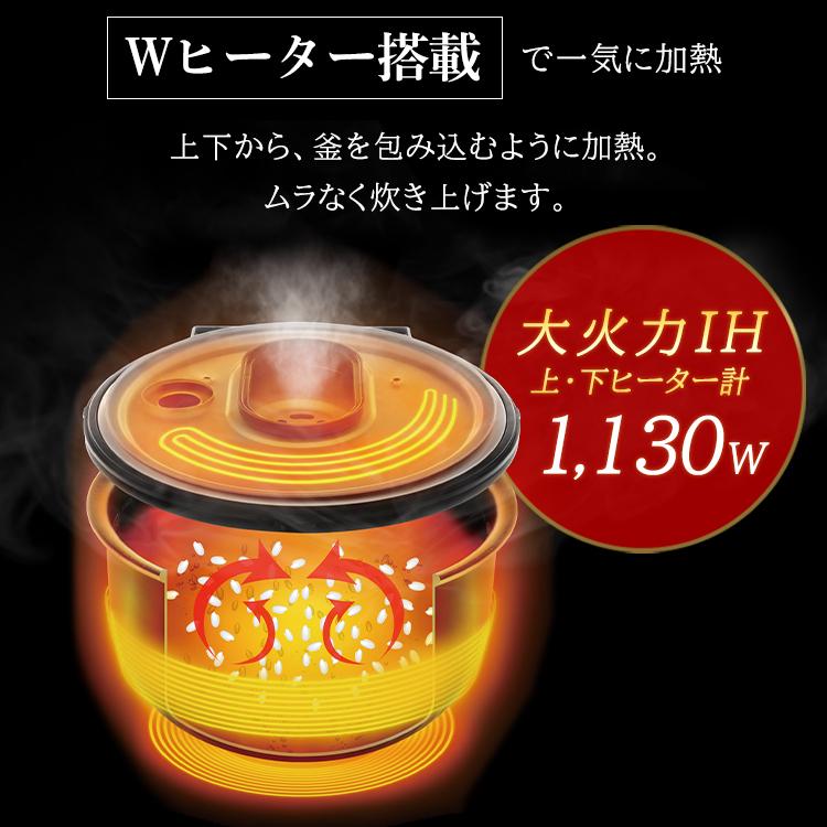 銘柄炊き 炊飯器 5合 IH アイリスオーヤマ 5合炊き IHジャー炊飯