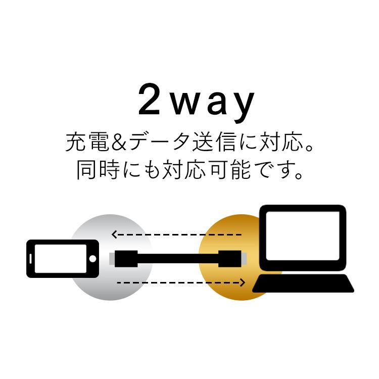 USB-C to Lightningケーブル 1m ICCL-A10 全2色 アイリスオーヤマ 【メール便】｜irisplaza｜02