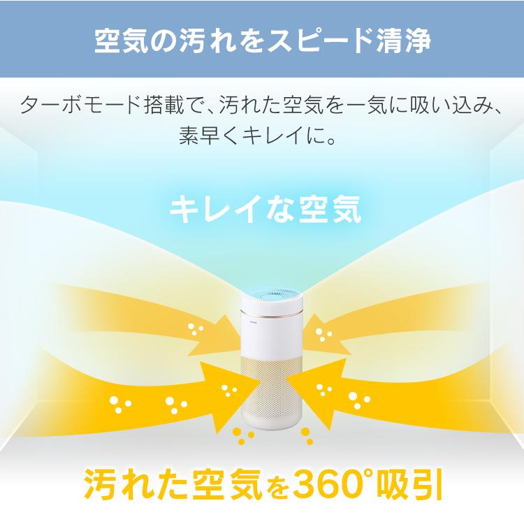 空気清浄機 28畳 花粉 花粉対策 フィルター ペット コンパクト 大畳数 業務用 オフィス 空気清浄器 静音 アイリスオーヤマ IAP-A85-W 安心延長保証対象｜irisplaza｜06