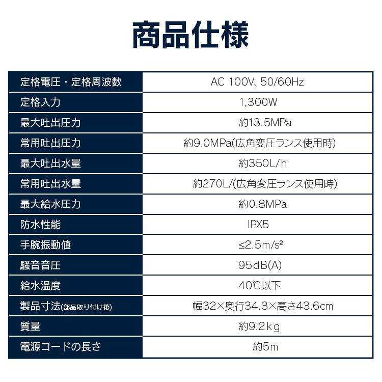 IRIS OHYAMA（アイリスオーヤマ） 高圧洗浄機 コンパクト 18点セット