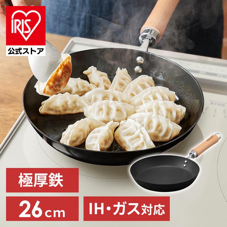 最安値に挑戦 フライパン Ih 鉄 26cm 鉄製 鋳物 フライパン 頑丈 極厚 熱伝導 蓄熱性 ガス火 直火 焼く おしゃれ 贈り物 調理 アイリスオーヤマ 肉厚タイプ Scpt F26 レビューで送料無料 Www Sei Ba Gov Br