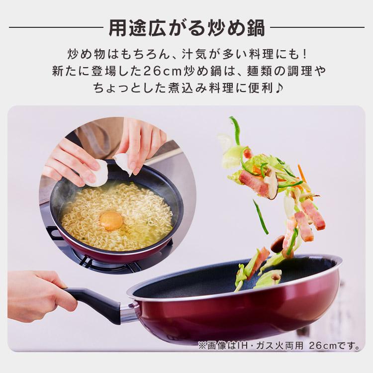IRIS OHYAMA フライパン 26cm 深型 ガス ガス火専用 鍋 片手鍋 IRIS OHYAMA フライパン 26cm 深型 ガス ガス火専用 鍋 片手鍋