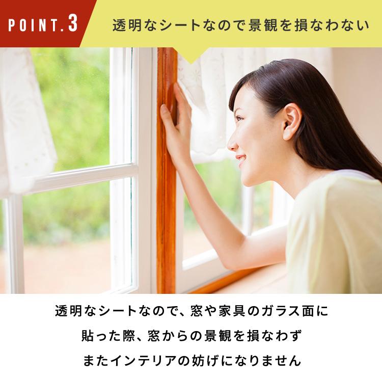 IRIS OHYAMA 飛散防止フィルム 透明 防犯 96×180cm アイリス