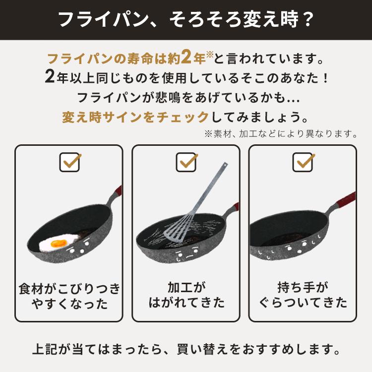 フライパン セット ih 取っ手が取れる ふっ素 コーティング 20cm 26cm ガス火 ダイヤモンドコートパン 3点セット アイリスオーヤマ PDCI-T3S｜irisplaza｜02