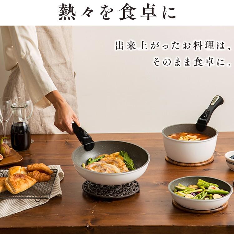 フライパンセット IH ガス 白 フライパン 12点セット 26cm 蓋 焦げ付かない 鍋 エッグパン KITCHEN CHEF ダイヤモンドコート IS-SE12 アイリスオーヤマ｜irisplaza｜12