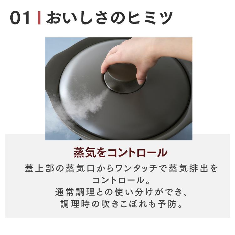 IRIS OHYAMA 両手鍋 24cm おしゃれ 無加水鍋 IH対応 ガス IRIS OHYAMA 両手鍋 24cm おしゃれ 無加水鍋 IH対応 ガス