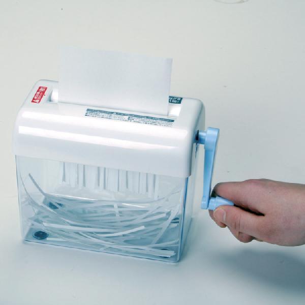 IRIS OHYAMA（アイリスオーヤマ） シュレッダー 家庭用 手動 静音 業務