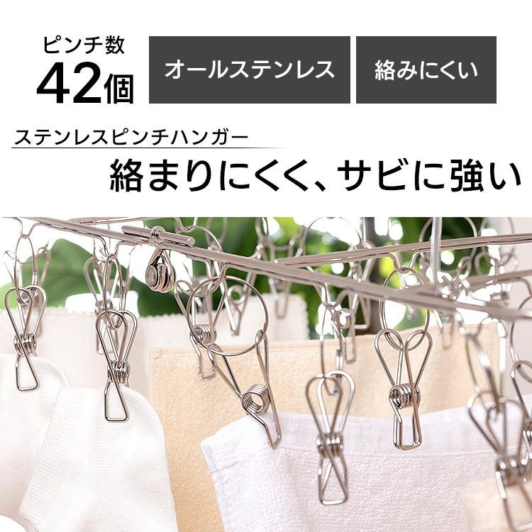 IRIS OHYAMA（アイリスオーヤマ） ピンチハンガー ステンレス 42個