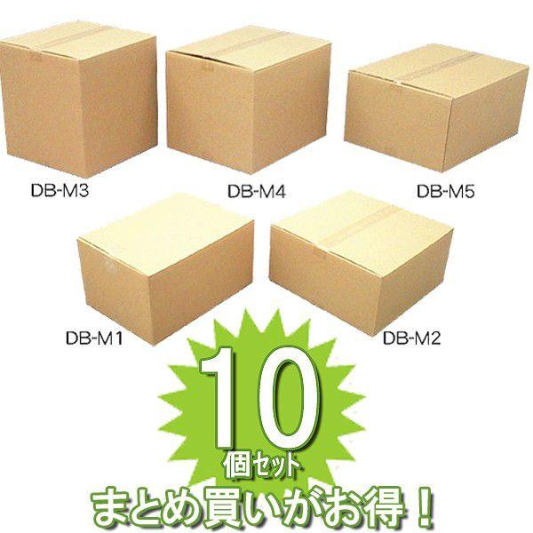 段ボール 引越し 10個セット ダンボールボックス(容量48L) DB-M5 (取手付き)(幅55×奥行40×高さ24.6/ 箱 梱包材/アイリスオーヤマ)｜irisplaza｜02