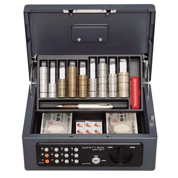 IRIS OHYAMA（アイリスオーヤマ） 金庫 家庭用 手提げ金庫 テンキー式