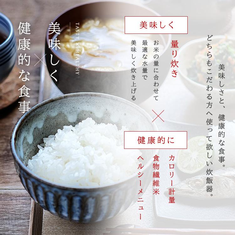 IRIS OHYAMA 炊飯器 炊飯ジャー 5.5合 IHジャー炊飯器 カロリー表示