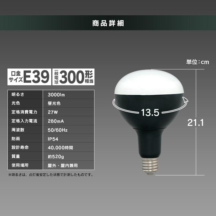 IRIS OHYAMA（アイリスオーヤマ） LED電球 E39 投光器 led 屋外 LDR27D