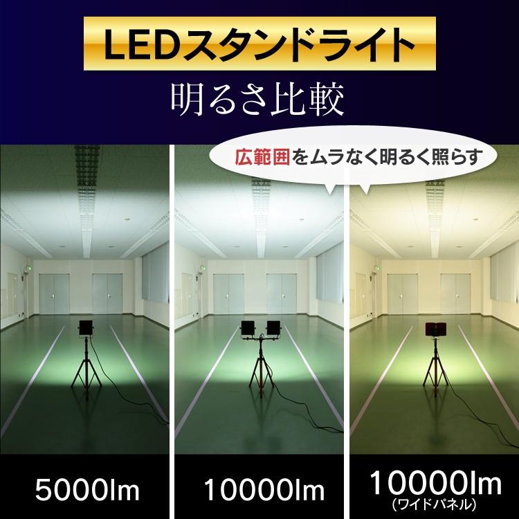 投光器 led 屋外 作業灯 5000ml LWT-5000ST アイリスオーヤマ 投光器三脚 防水 LED作業灯 昼光色 ワークライト スタンドライト 照明｜irisplaza｜02