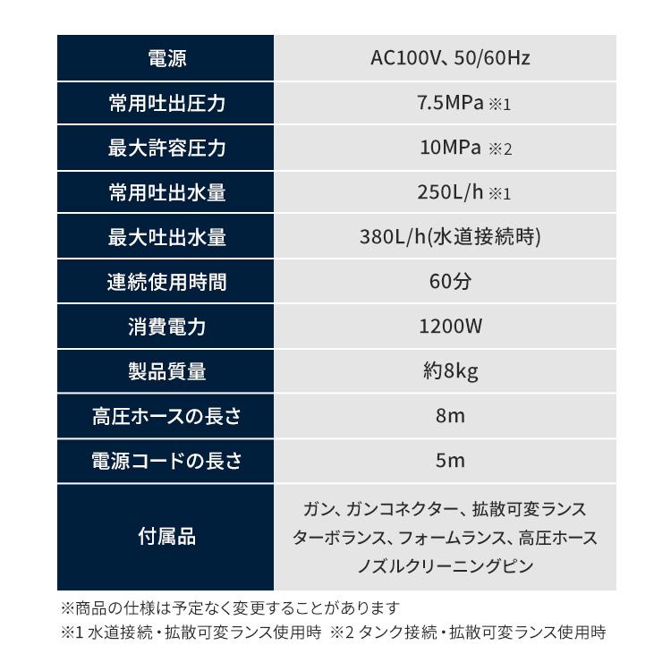 IRIS OHYAMA（アイリスオーヤマ） 高圧洗浄機 コンパクト 家庭用