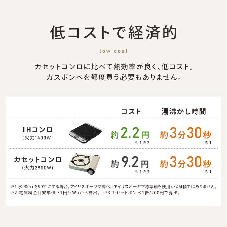 IRIS OHYAMA（アイリスオーヤマ） IHクッキングヒーター 卓上 IHコンロ