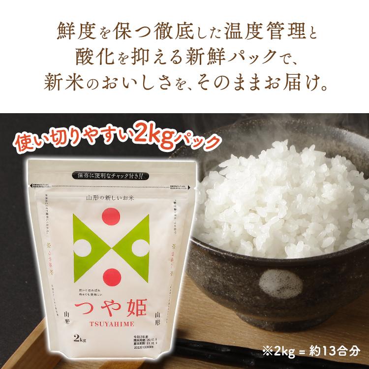 IRIS OHYAMA お米 米 低温製法米 山形県産 つや姫 チャック 2kg