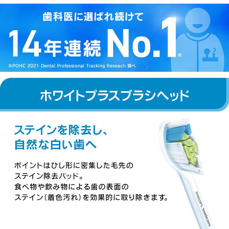 電動歯ブラシ フィリップス ソニッケアー 替えブラシ ブラシヘッド 3個セット 歯ブラシ 歯磨き アイリスオーヤマ｜irisplaza｜05