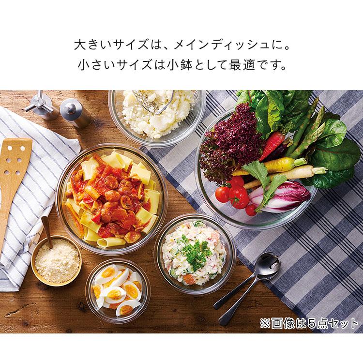 IRIS OHYAMA（アイリスオーヤマ） 耐熱ボウル 蓋付き 耐熱容器 ガラス