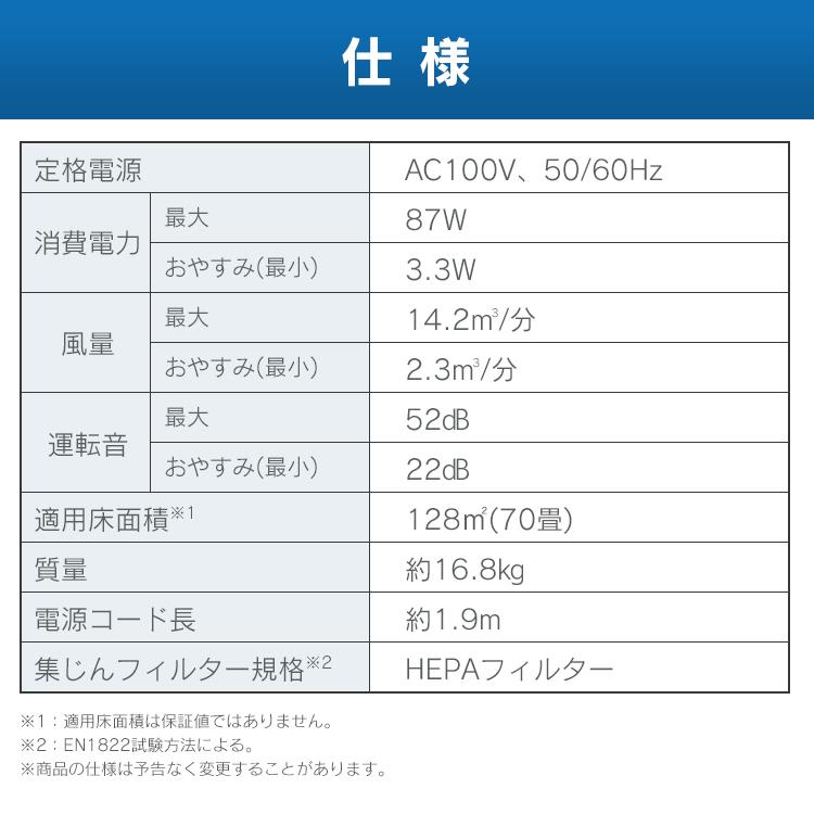 空気清浄機 大型 アイリスオーヤマ オフィス 会議室 大型空気清浄機 IAP-A150HTH-W ホワイト アイリスオーヤマ     安心延長保証対象｜irisplaza｜17