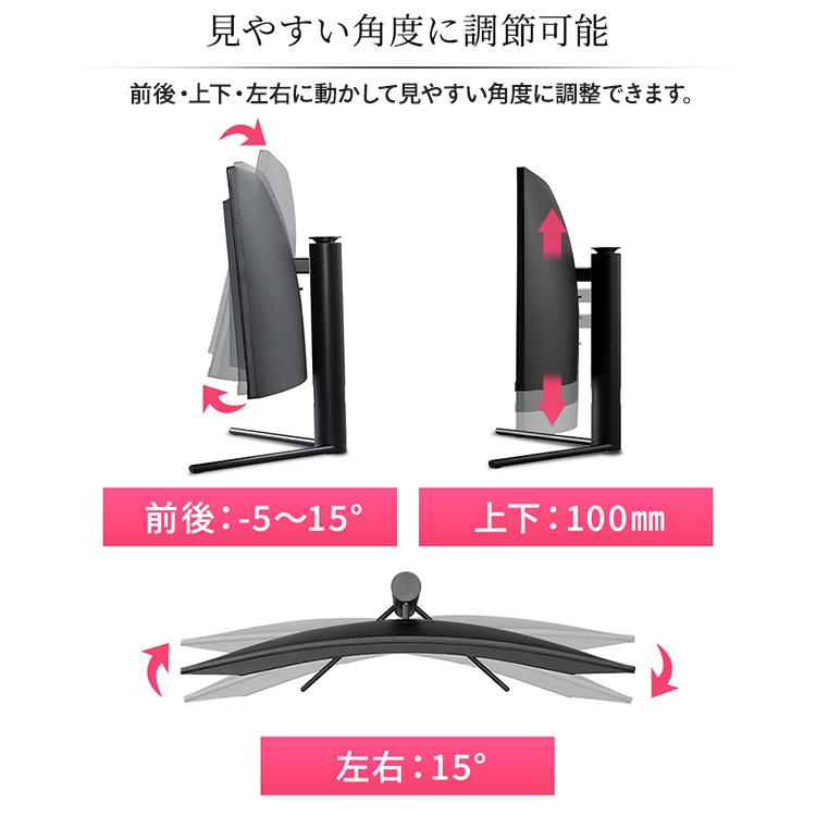 IRIS OHYAMA（アイリスオーヤマ） モニター 34インチ 曲面 HDMIx2 DPx1