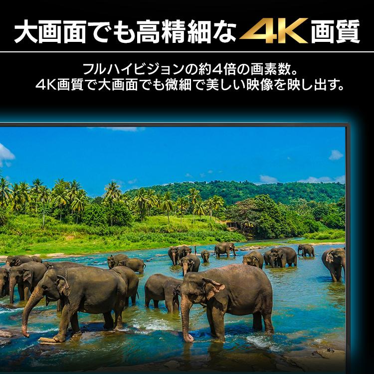 モニター 50インチ アイリスオーヤマ 4K VAパネル USBハブ HDMIx3 Type-Ax1 スピーカー内蔵 広視野角 60Hz 8ms VESA対応 リモコン付き ILD-B50UHDS-B｜irisplaza｜02