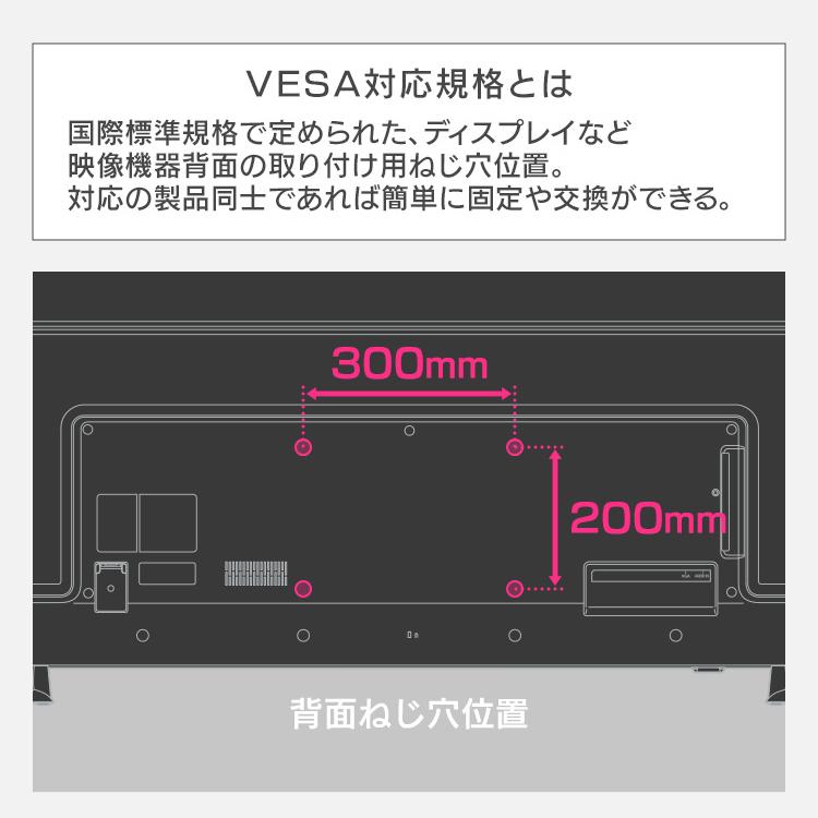 モニター 58インチ アイリスオーヤマ 4K VAパネル  USBハブ HDMIx3 Type-Ax1 スピーカー内蔵 広視野角 60Hz 8ms VESA対応 リモコン付き ILD-B58UHDS-B｜irisplaza｜06