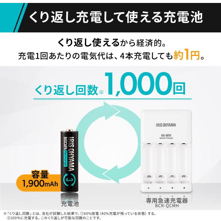IRIS OHYAMA（アイリスオーヤマ） ビックキャパ リチャージ 単3形