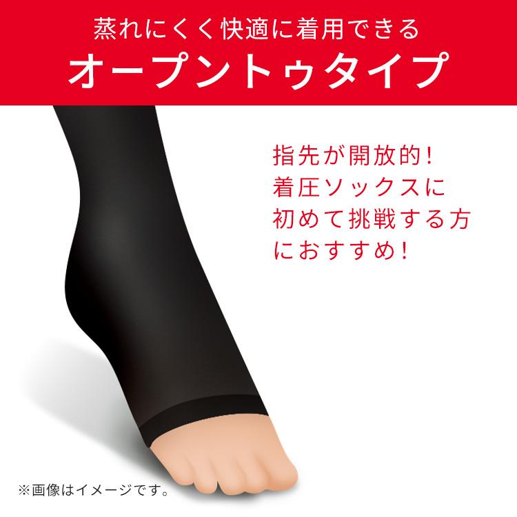 Pure Grande 着圧ソックス 140デニール ベージュ 新品】PURE GRANDE No.140 ベージュ 圧着ストッキング M-L 140