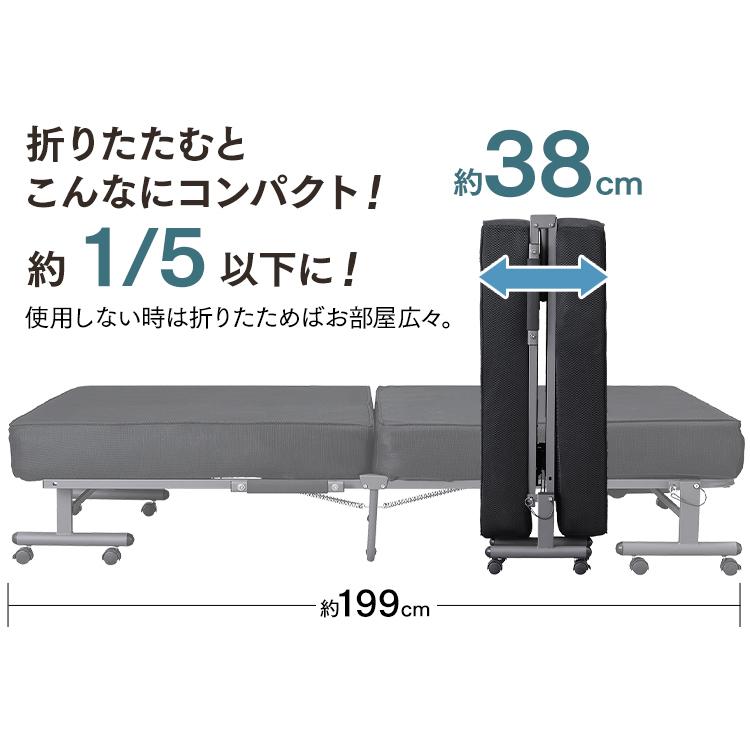 IRIS OHYAMA（アイリスオーヤマ） 折りたたみベッド マットレス