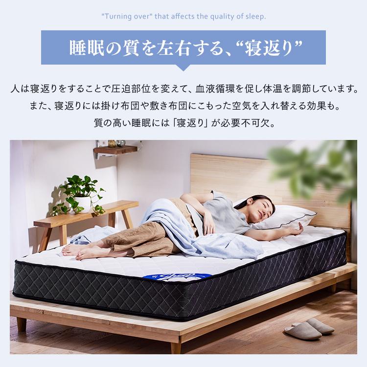 HCO 極厚マットレス シングル 22cm 高反発静音(ブラック) タンスのゲン マットレス 折りたたみ セミダブル 三つ折り 高反発