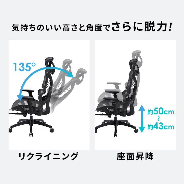 DUOREST α60H メッシュ座面 Black パソコンチェア DUOREST/デュオレストα ワークチェア 高機能チェア