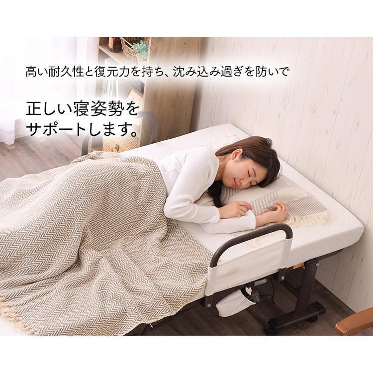 IRIS OHYAMA（アイリスオーヤマ） 折りたたみベッド シングル 電動