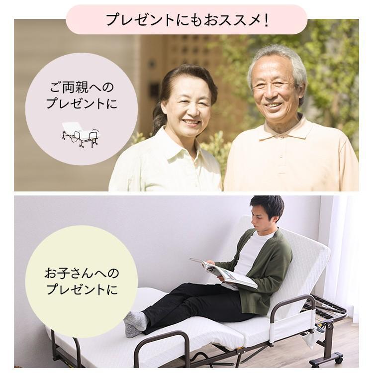 IRIS OHYAMA（アイリスオーヤマ） 折りたたみベッド シングル 電動