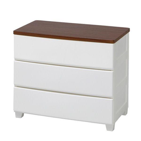 IRIS OHYAMA チェスト 3段 ランドリーチェスト おしゃれ