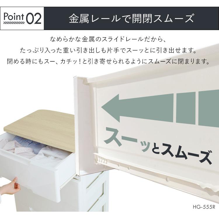 IRIS OHYAMA（アイリスオーヤマ） チェスト 4段 ランドリーチェスト 白