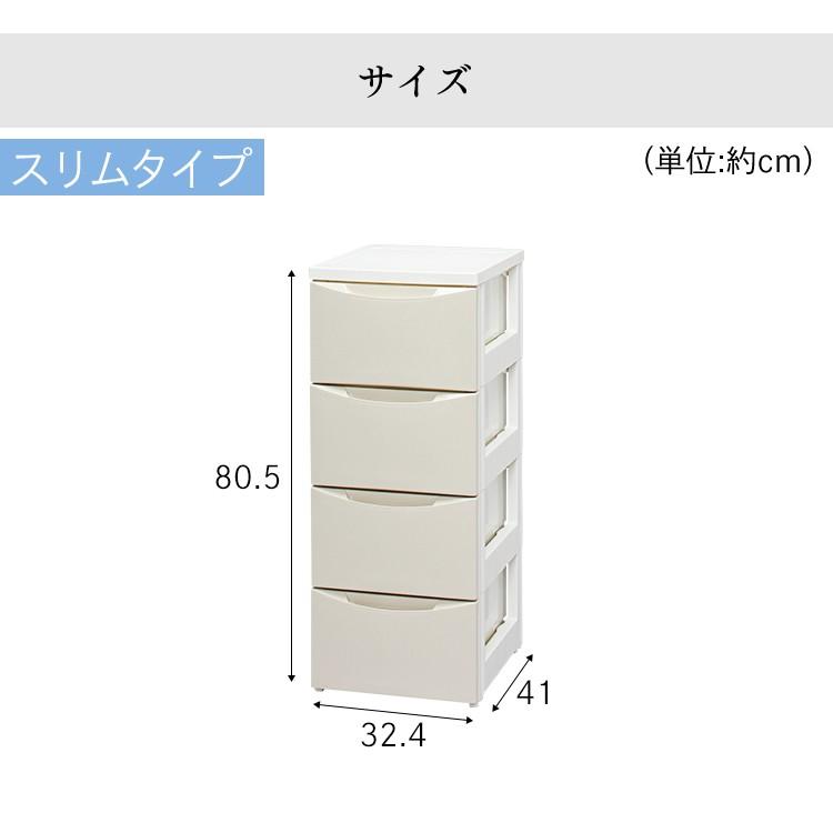 チェスト 4段 ランドリーチェスト おしゃれ 北欧 タンス アイリスオーヤマ 幅32 スリム 収納 収納ケース 完成品 引き出し 衣替え 衣類収納 COD-324｜irisplaza｜16