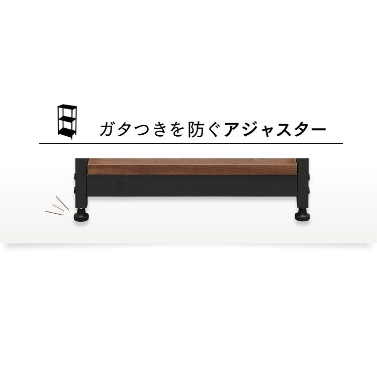 IRIS OHYAMA（アイリスオーヤマ） ラック スチールウッドラック 3段